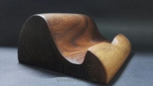 哒哒~黑胡桃木手机支架( ｰ̀εｰ́ ) 第9步