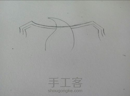 【小茶手绘】教你画全职兴欣logo 第2步
