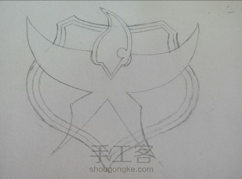 【小茶手绘】教你画全职兴欣logo 第6步