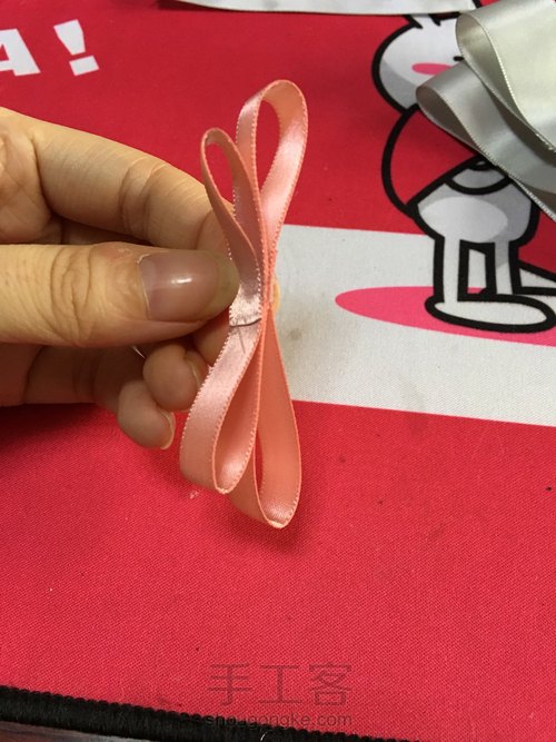 高贵气质蝴蝶结发圈 第6步