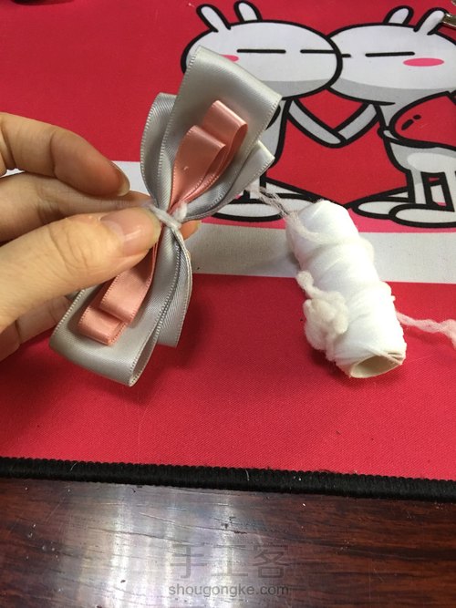 高贵气质蝴蝶结发圈 第11步