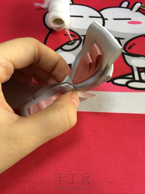 高贵气质蝴蝶结发圈 第12步