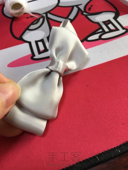 高贵气质蝴蝶结发圈 第14步