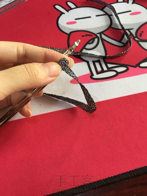 气质款一字夹 第3步