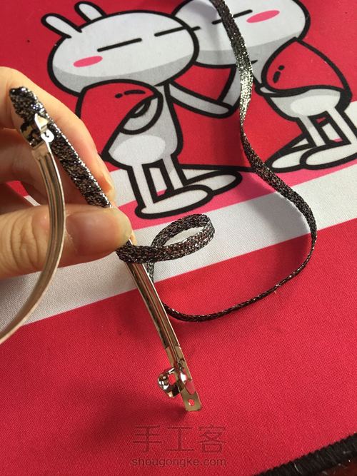 气质款一字夹 第4步