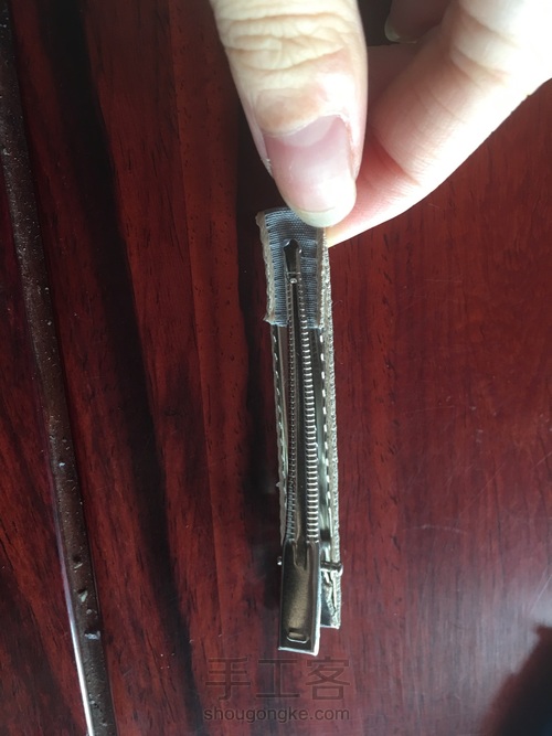 玫瑰花一字夹 第2步