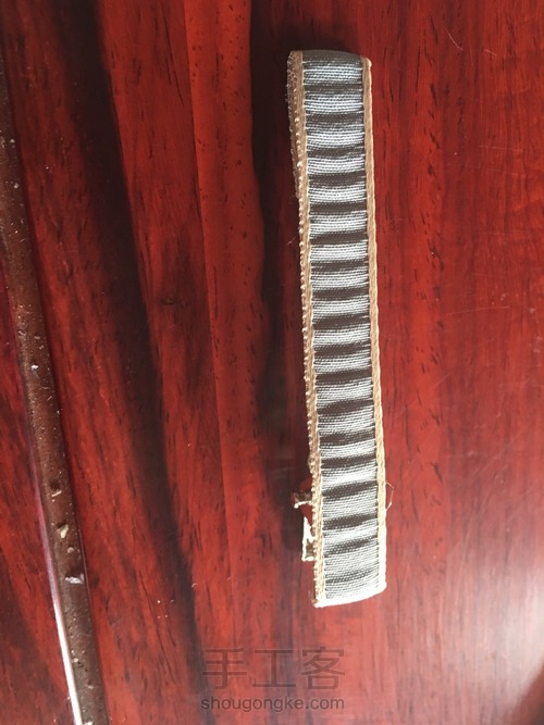 玫瑰花一字夹 第3步