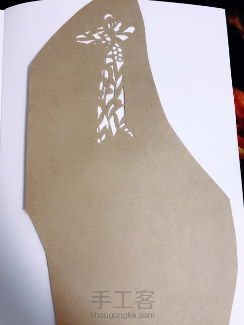 纸雕长颈鹿 第1步