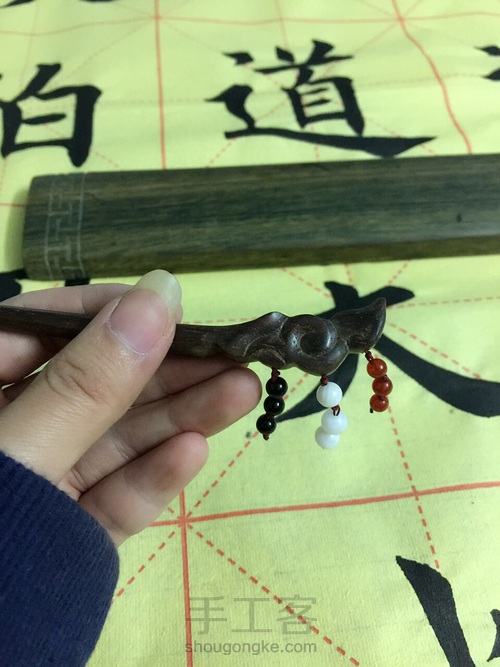 云头簪的制作过程，木簪 第6步