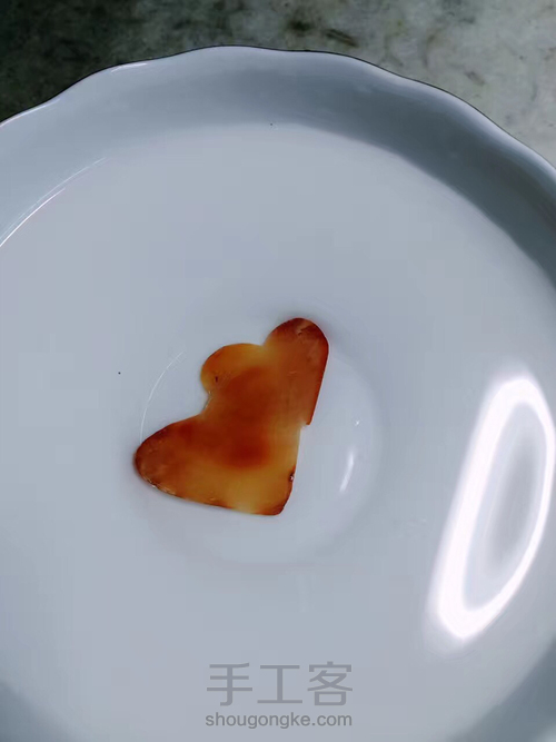蜜蜡双❤️吊坠 第5步