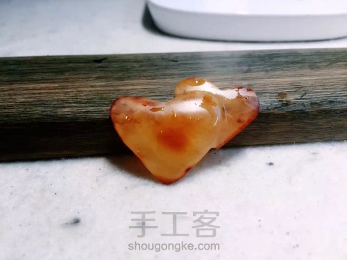 蜜蜡双❤️吊坠 第7步