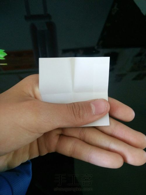 四叶草折法2 第1步