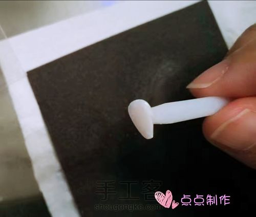 手工打磨欧泊原石镶嵌戒指 第4步