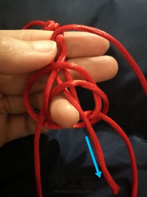 纽扣结 第9步