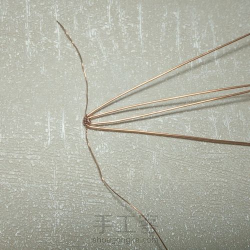 绕线手镯 第3步