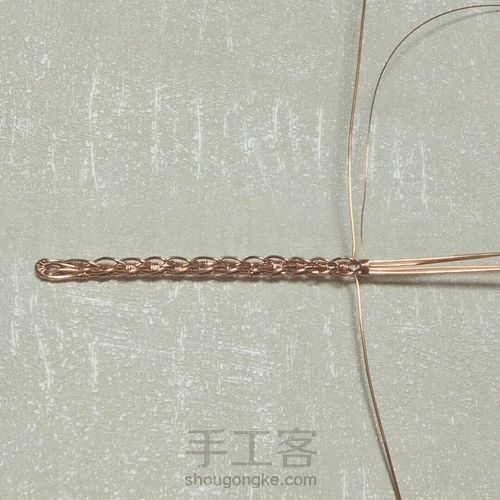 绕线手镯 第7步