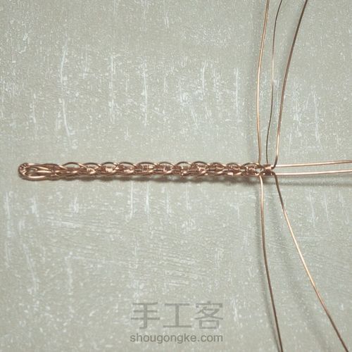 绕线手镯 第8步