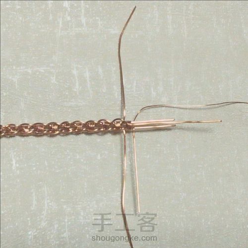 绕线手镯 第9步