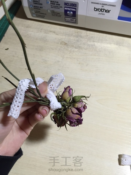 小干花装饰 小胸针 第6步