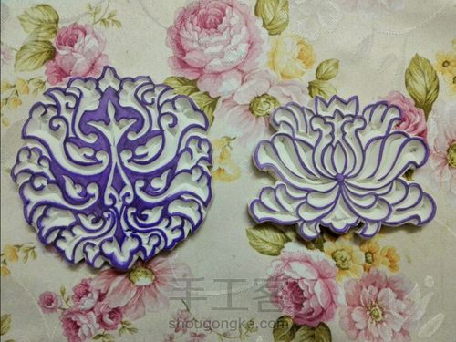 那些年我刻过的橡皮（莲花～宝相花系） 第9步