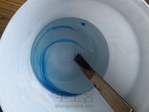 树脂木茶几面 第3步