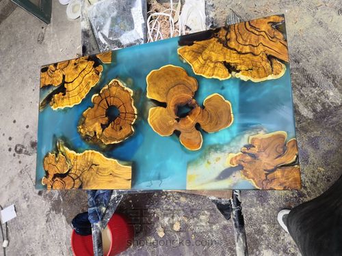 树脂木茶几面 第17步