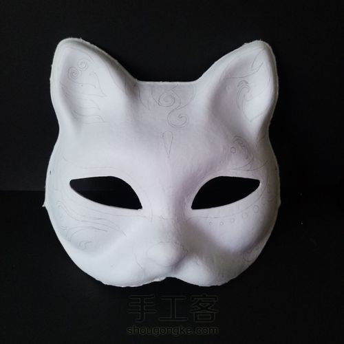 手绘和风面具一 第1步