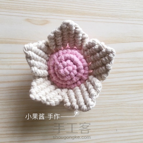 【原创】编织花朵教程 第18步