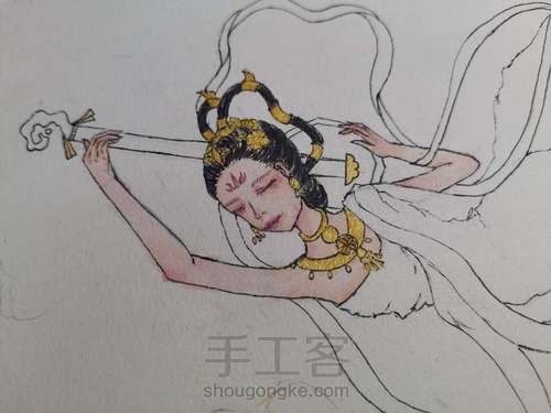 敦煌飞天 第5步