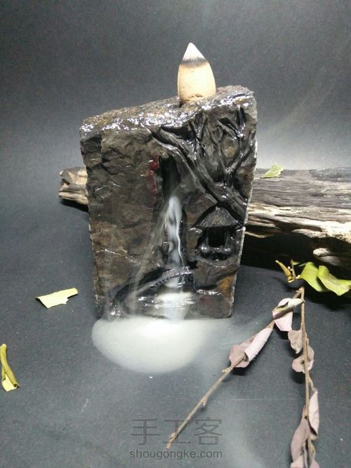 天然石头系列香座 第13步