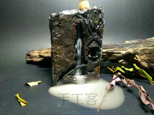 天然石头系列香座 第15步