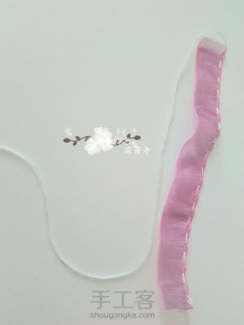 甜美发箍 第2步