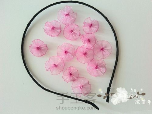 甜美发箍 第4步