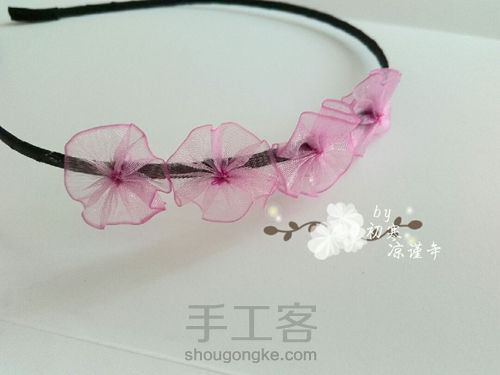 甜美发箍 第5步