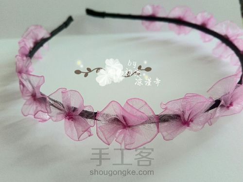 甜美发箍 第7步