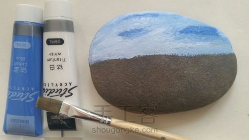 石头风景画2 第1步