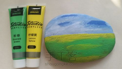 石头风景画2 第2步