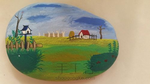 石头风景画2 第4步