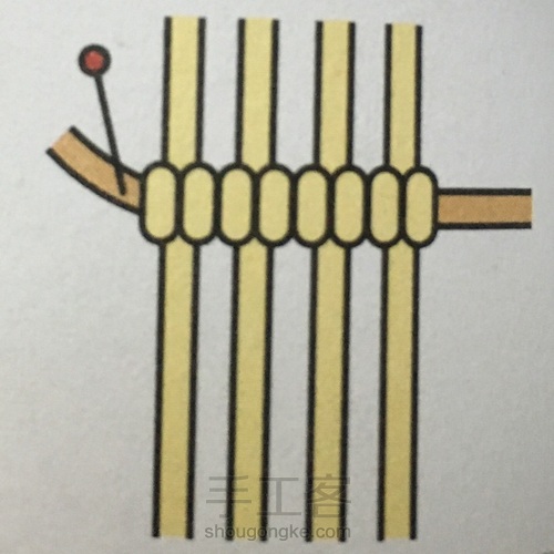 简约北欧风杯垫 第14步