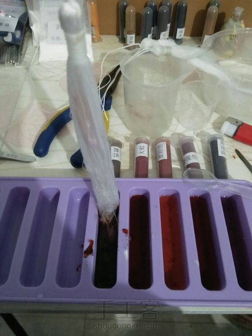 这是一个新手自染流苏的教程 第6步