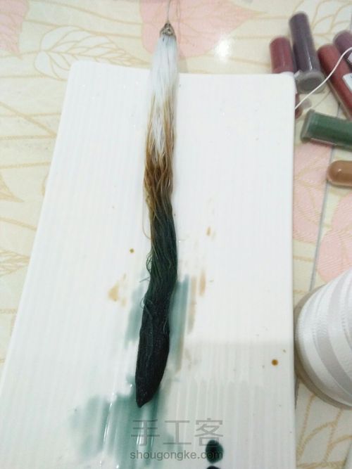 这是一个新手自染流苏的教程 第9步