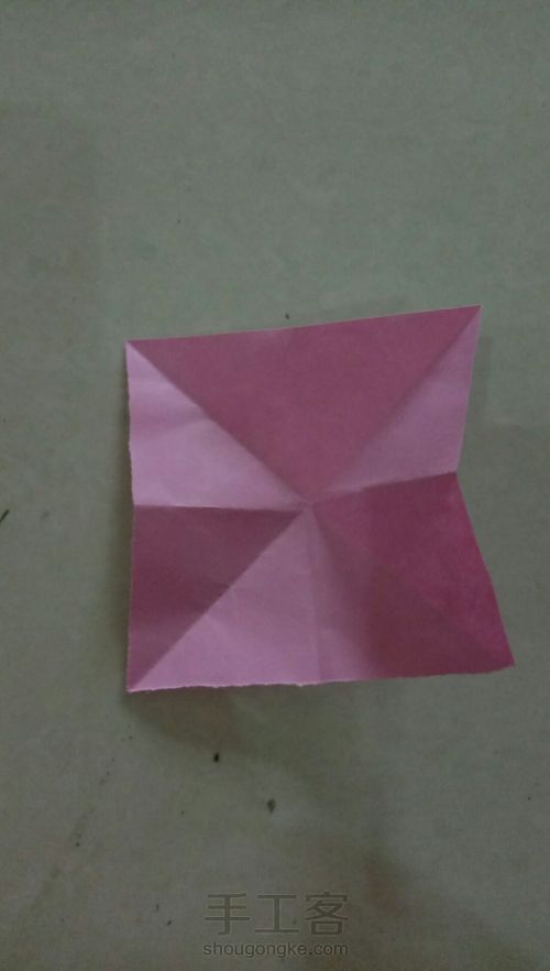 两种折双三角形最简单的方法 第1步