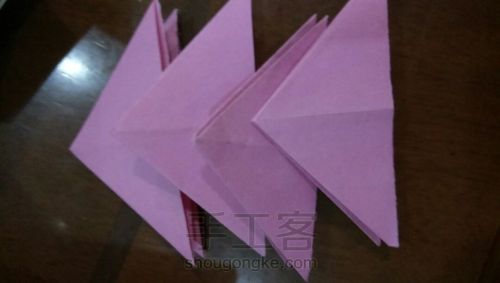 两种折双三角形最简单的方法 第16步