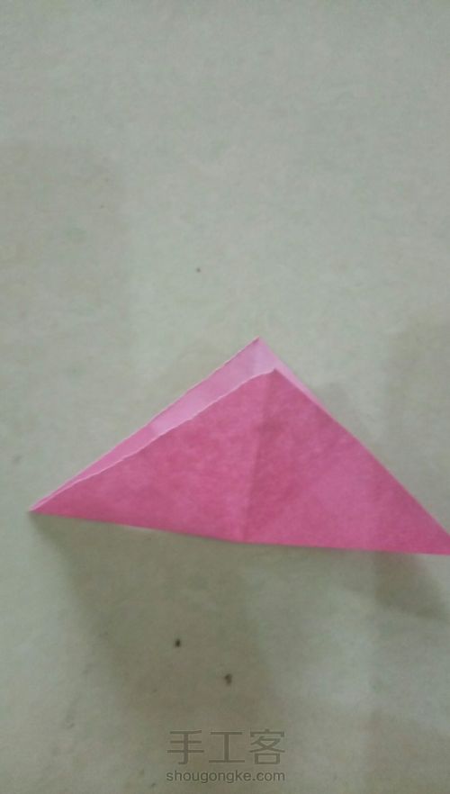 两种折双三角形最简单的方法 第2步