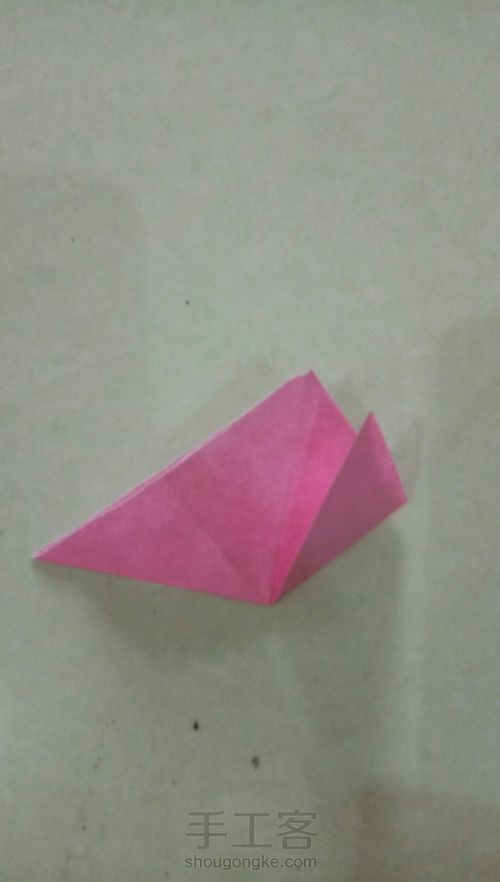 两种折双三角形最简单的方法 第3步