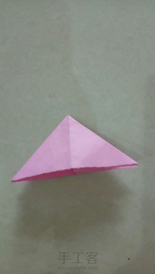 两种折双三角形最简单的方法 第8步