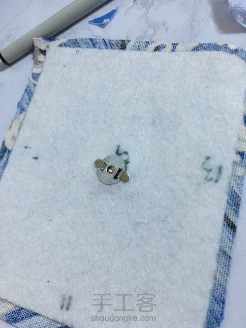 饭团口金包画图和制作过程 第4步