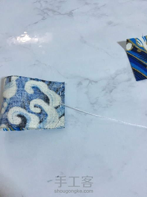 饭团口金包画图和制作过程 第6步