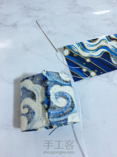 饭团口金包画图和制作过程 第7步