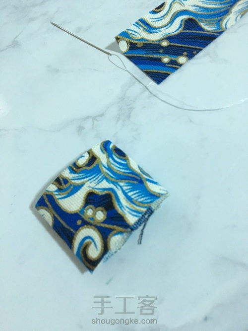 饭团口金包画图和制作过程 第8步